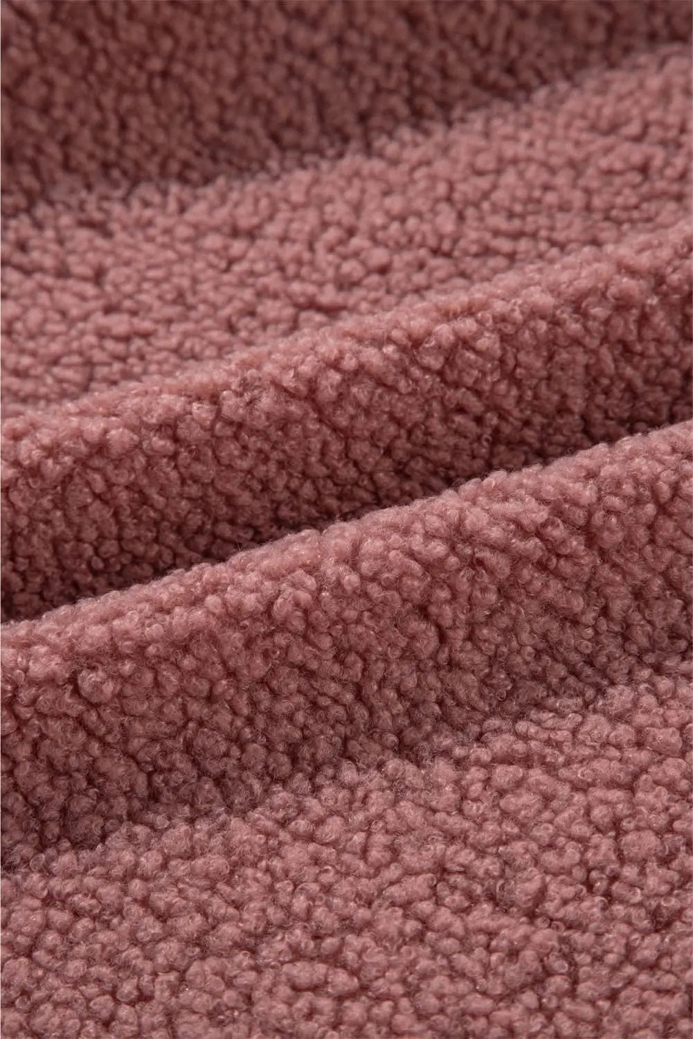 Cozy rose pink sherpa jacket - Love Salve